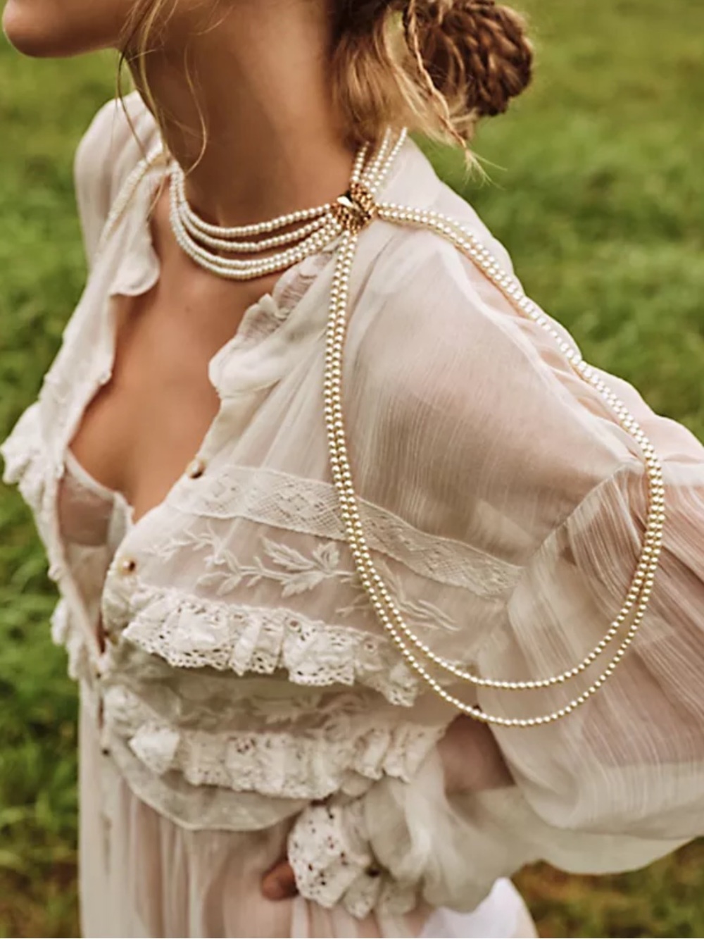 Free People Too Late Pearl Shoulder Piece
